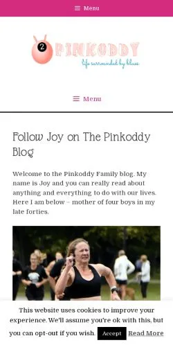 Anteprima del sito pinkoddy, media di Regno Unito per articoli sponsorizzati