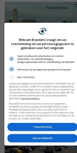 Podgląd witryny Webcam Brandaris, medium z kraju Holandia do artykułów sponsorowanych
