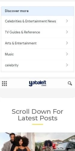 스폰서 기사용 미국 매체 YabaLeftOnline 사이트 미리보기