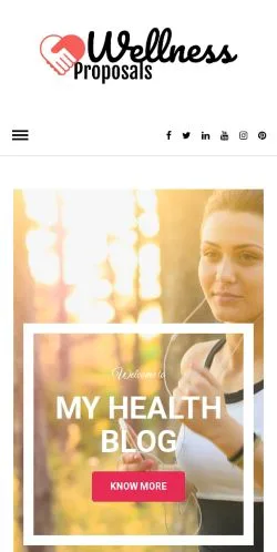 Podgląd witryny Wellness Proposals, medium z kraju Stany Zjednoczone do artykułów sponsorowanych