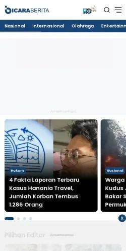 Anteprima del sito Bicara Berita, media di Indonesia per articoli sponsorizzati
