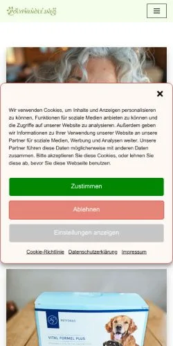 Vista previa del sitio Polyphenole, medio de Alemania para artículos patrocinados