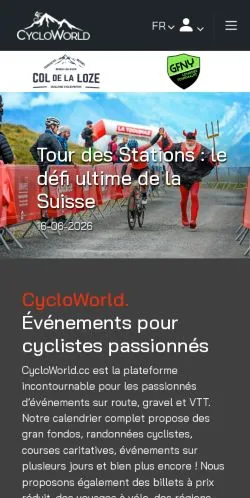 Voorbeeld van de site Cycloworld, medium uit Nederland voor gesponsorde artikelen