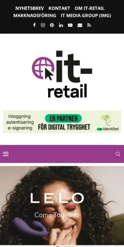 Anteprima del sito IT-Retail, media di Svezia per articoli sponsorizzati