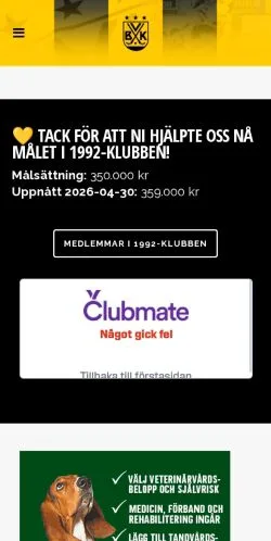 Anteprima del sito Vetlanda Bandyklubb, media di Svezia per articoli sponsorizzati