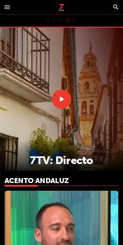 Anteprima del sito 7TV Andalucía, media di Spagna per articoli sponsorizzati