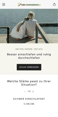 Anteprima del sito CBD Schlaf, media di Germania per articoli sponsorizzati