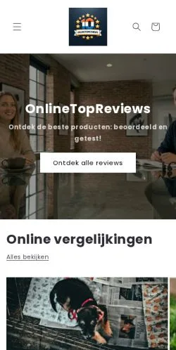 스폰서 기사용 네덜란드 매체 OnlineTopReviews 사이트 미리보기