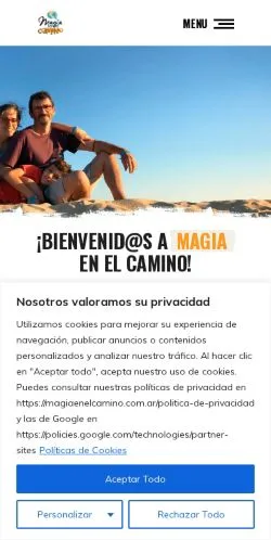 Anteprima del sito Magia En El Camino, media di Argentina per articoli sponsorizzati