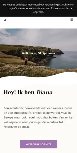 Anteprima del sito Stripe Away, media di Paesi Bassi per articoli sponsorizzati