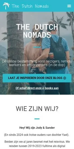 Anteprima del sito The Dutch Nomads, media di Paesi Bassi per articoli sponsorizzati