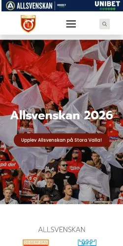 Anteprima del sito Degerfors IF, media di Svezia per articoli sponsorizzati