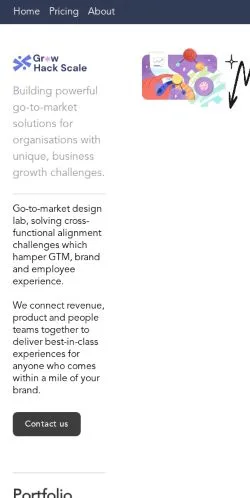스폰서 기사용 미국 매체 The GTM Design Company 사이트 미리보기