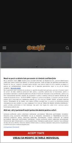 スポンサード記事向けのルーマニアメディア、Go4ITのサイトプレビュー