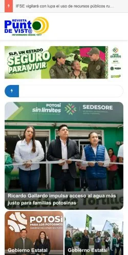 Anteprima del sito Revista Punto de Vista, media di Messico per articoli sponsorizzati