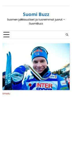 Forhåndsvisning av nettstedet Suomi Buzz, medium fra Finland for sponsede artikler