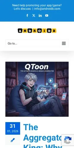Forhåndsvisning av nettstedet Android App Reviews, medium fra USA for sponsede artikler