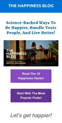 Anteprima del sito The Happiness Blog, media di India per articoli sponsorizzati