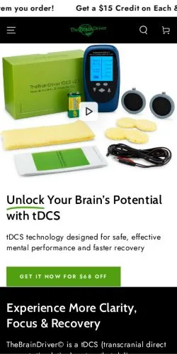 스폰서 기사용 미국 매체 TheBrainDriver 사이트 미리보기