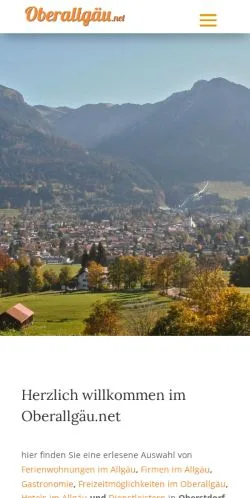Anteprima del sito Oberallgaeu, media di Germania per articoli sponsorizzati
