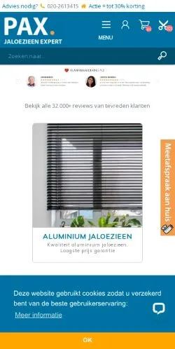Podgląd witryny Jaloezieenexpert, medium z kraju Holandia do artykułów sponsorowanych