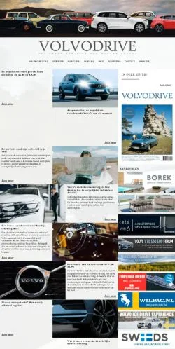 Podgląd witryny Volvodrive Magazine, medium z kraju Holandia do artykułów sponsorowanych