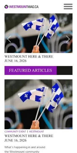 Podgląd witryny WestmountMag, medium z kraju Kanada do artykułów sponsorowanych