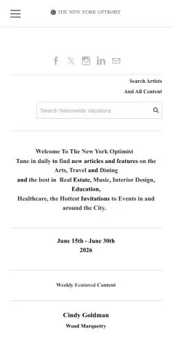 Anteprima del sito The New York Optimist, media di Stati Uniti per articoli sponsorizzati