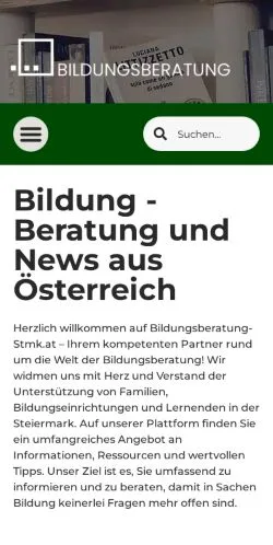 스폰서 기사용 오스트리아 매체 Bildungsberatung Steiermark 사이트 미리보기