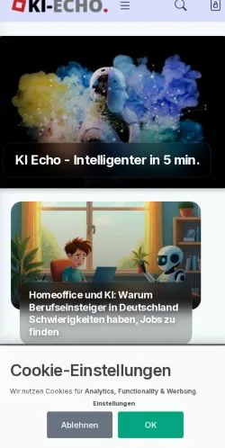 Vorschau der Website KI Echo, Medium aus Deutschland für gesponserte Artikel