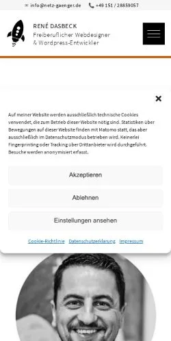 スポンサード記事向けのドイツメディア、Netz-Gaengerのサイトプレビュー