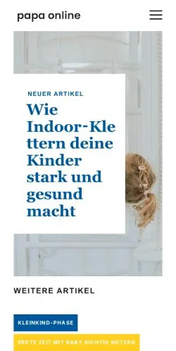 Anteprima del sito Papa Online, media di Germania per articoli sponsorizzati