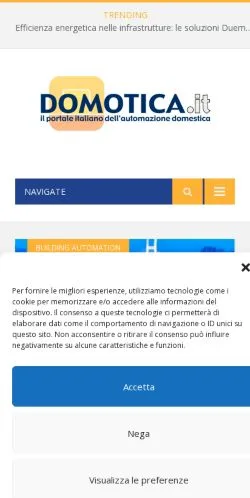 Anteprima del sito Domotica, media di Italia per articoli sponsorizzati