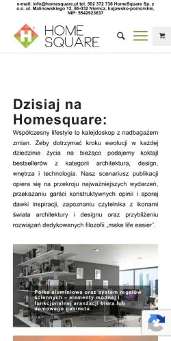 Anteprima del sito HomeSquare, media di Polonia per articoli sponsorizzati