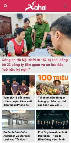 Anteprima del sito Tin Tuc 24h, media di Vietnam per articoli sponsorizzati