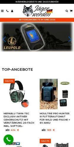 Anteprima del sito Jäger-Werden, media di Germania per articoli sponsorizzati