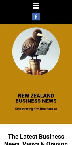 스폰서 기사용 미국 매체 NZ Business News 사이트 미리보기