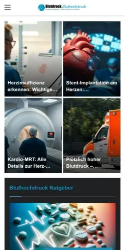Podgląd witryny Bluthochdruck Senken, medium z kraju Niemcy do artykułów sponsorowanych