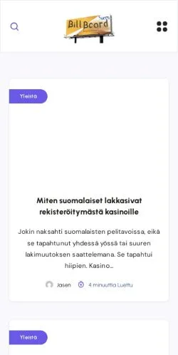 スポンサード記事向けのフィンランドメディア、Billboardのサイトプレビュー