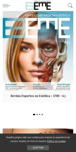 Anteprima del sito Revista EME, media di Spagna per articoli sponsorizzati
