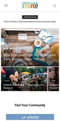 Vorschau der Website Rutherford Source, Medium aus Vereinigte Staaten für gesponserte Artikel