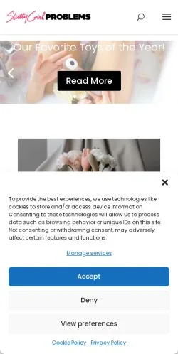 Anteprima del sito Slutty Girl Problems, media di Stati Uniti per articoli sponsorizzati