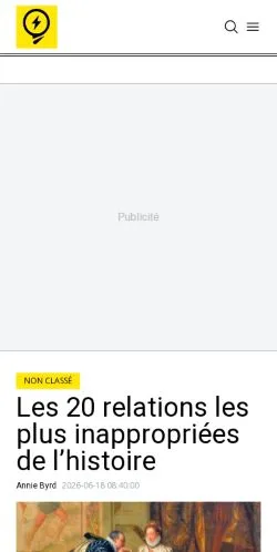 Anteprima del sito Saviez-vous Que, media di Francia per articoli sponsorizzati