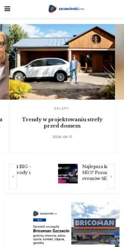 Anteprima del sito Szczecinski, media di Polonia per articoli sponsorizzati