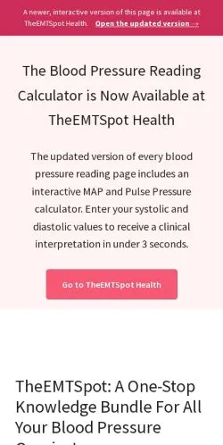 Aperçu du site TheEMTSpot, média de États-Unis pour articles sponsorisés
