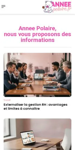 Vista previa del sitio Annee Polaire, medio de Francia para artículos patrocinados