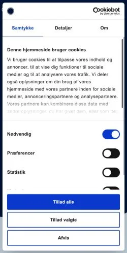 Vorschau der Website Pengepartner, Medium aus Dänemark für gesponserte Artikel