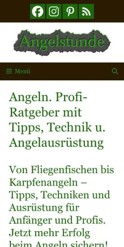 スポンサード記事向けのドイツメディア、Angelstundeのサイトプレビュー