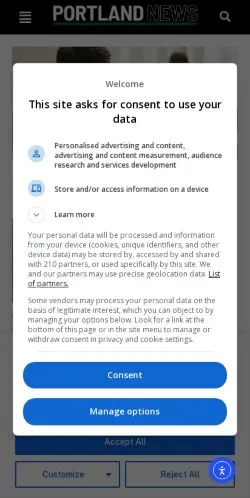 Anteprima del sito Portland News, media di Stati Uniti per articoli sponsorizzati