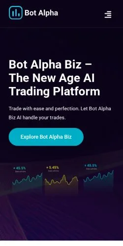 Anteprima del sito BotAlpha Biz, media di Stati Uniti per articoli sponsorizzati